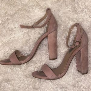 Used Pink suede Steve Madden Heels